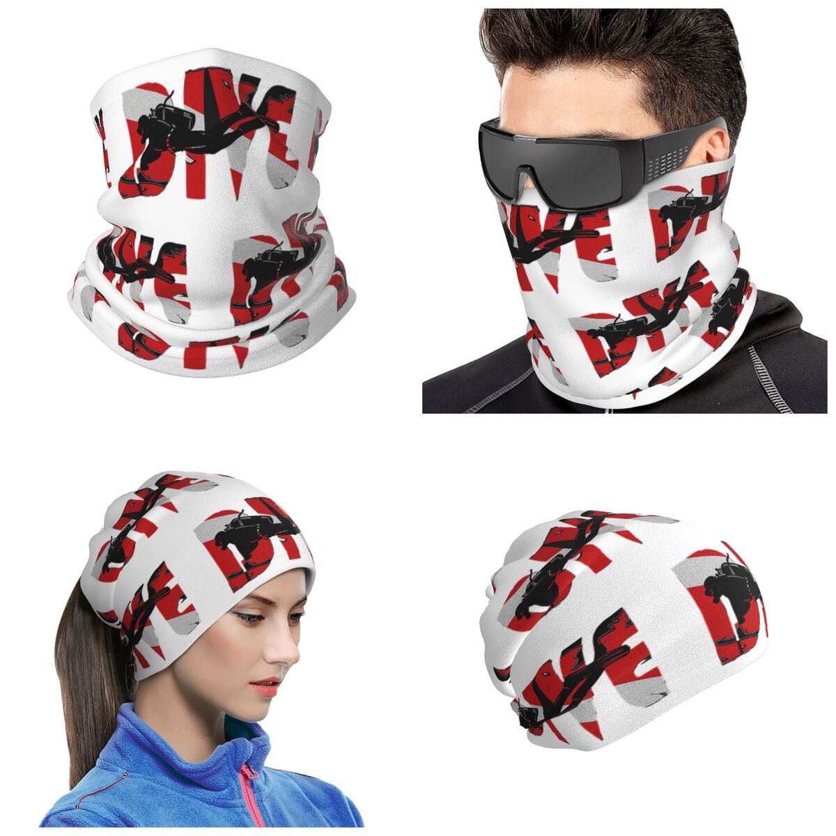 Diving Mask - Braga de cuello tipo bandana con