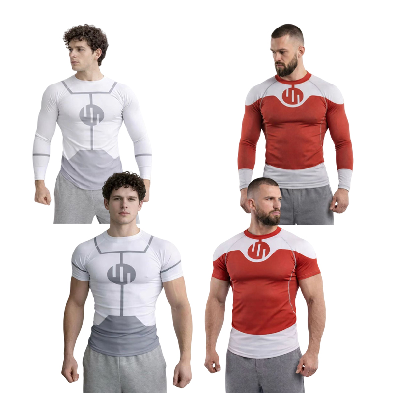 Rash Guard - Camiseta Rash Guard Invincible para Cosplay,