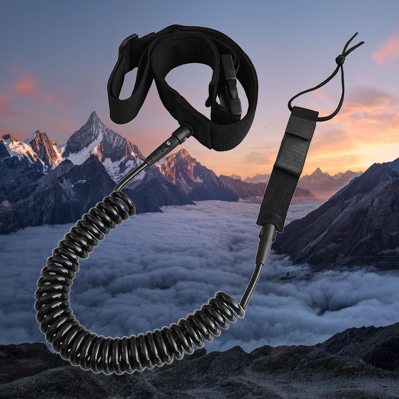 Surfboard Leash - Correa de SUP en espiral, duradera,