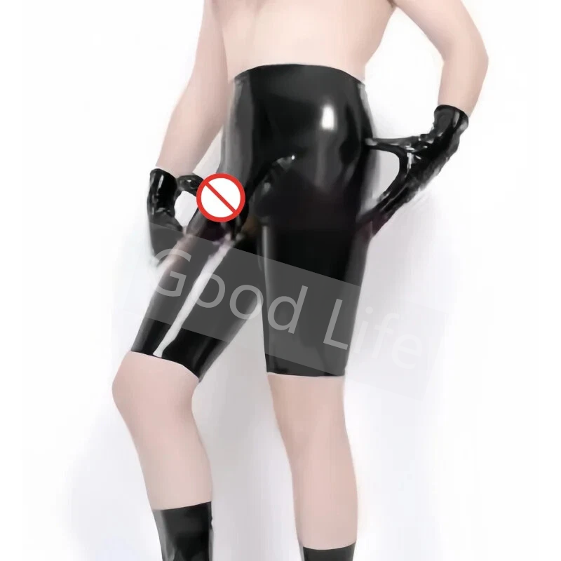 Wetsuit Men - Calzoncillos Boxer de látex sexis negros
