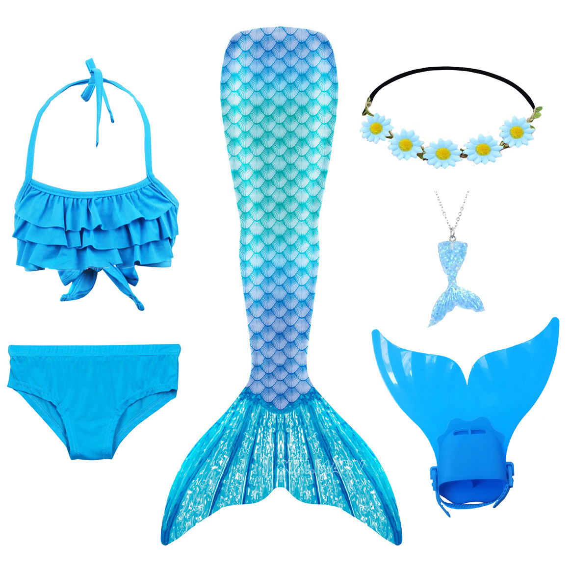 Traje de baño de cola de siren - Flippers Swimming reseña y precio