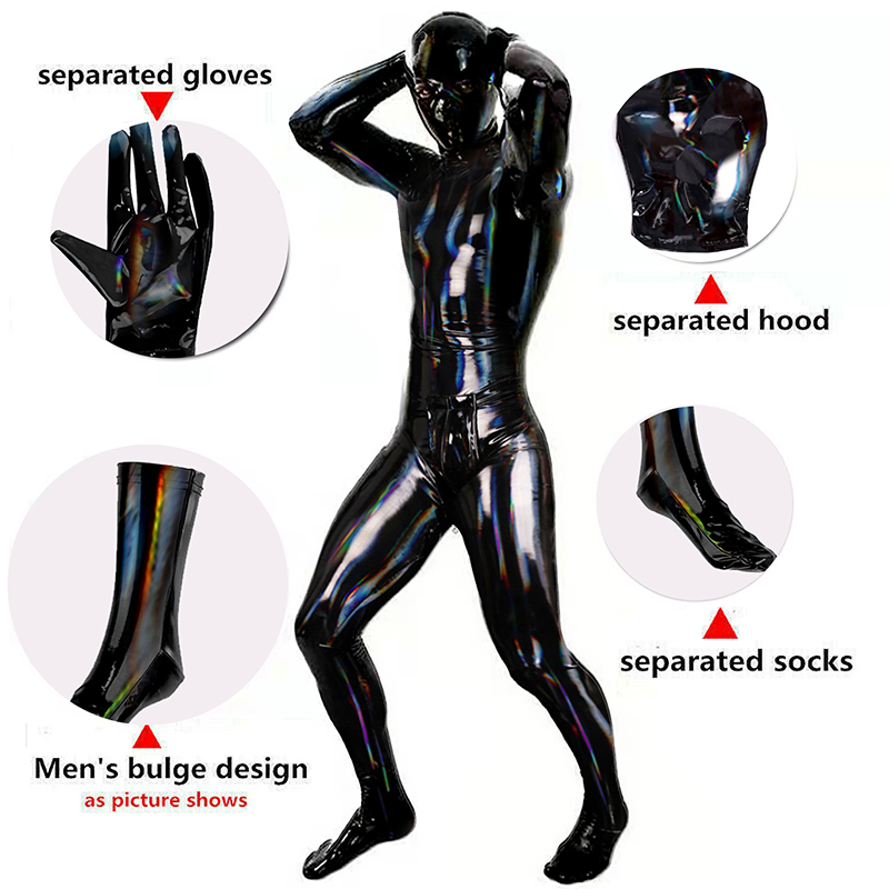 Catsuit Sexy de cuero de PVC p - Wetsuit Men reseña y precio